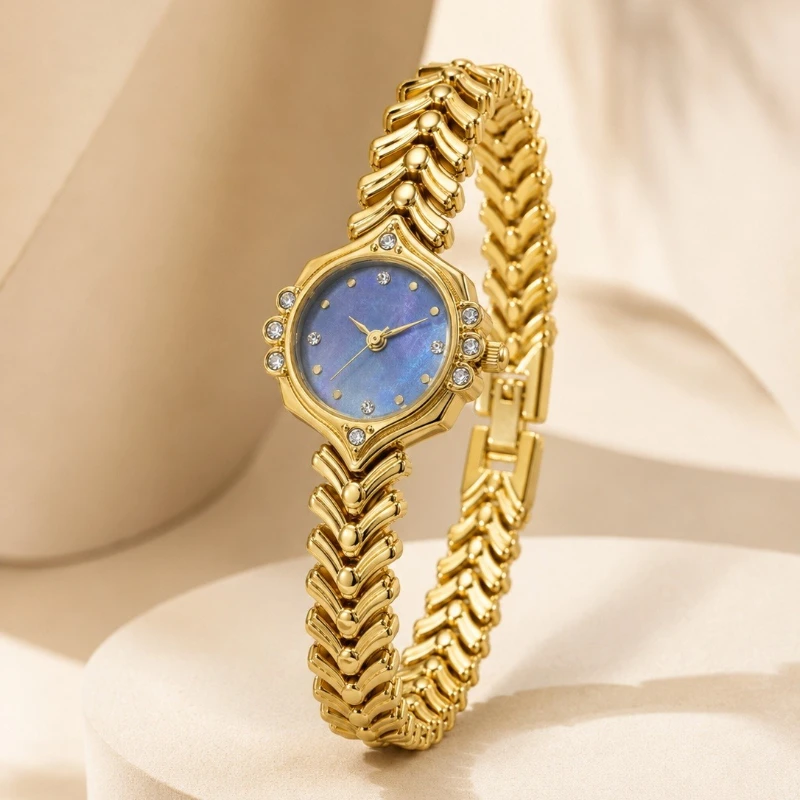 Luxury Watch Top 10 - Reloj de Pulsera Dorado para Mujer,