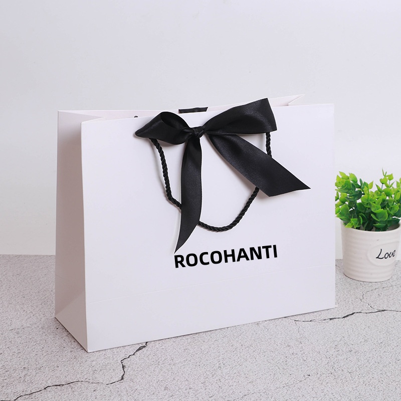 Luxury Watch Events - 50 Bolsas de Papel Blancas Plegables