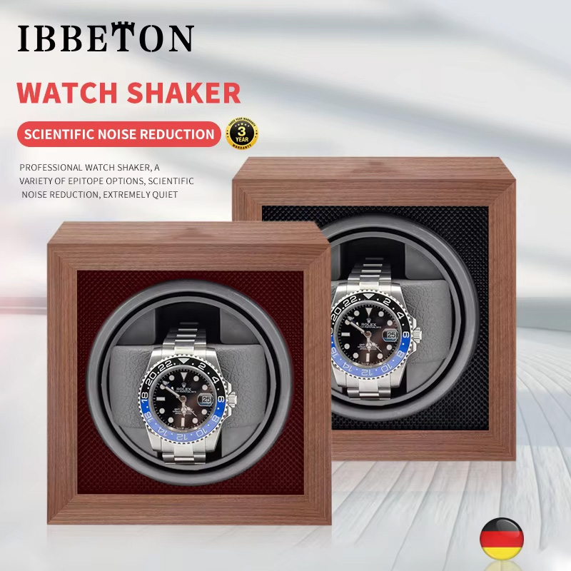 Luxury Watch Collection Box - IBBETON-enrollador de reloj de madera de