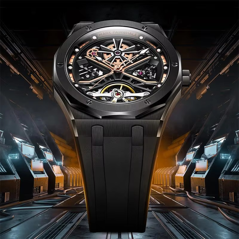 Tourbillon Movement Watch - Reloj Mark Fairwhal Tourbillon a la