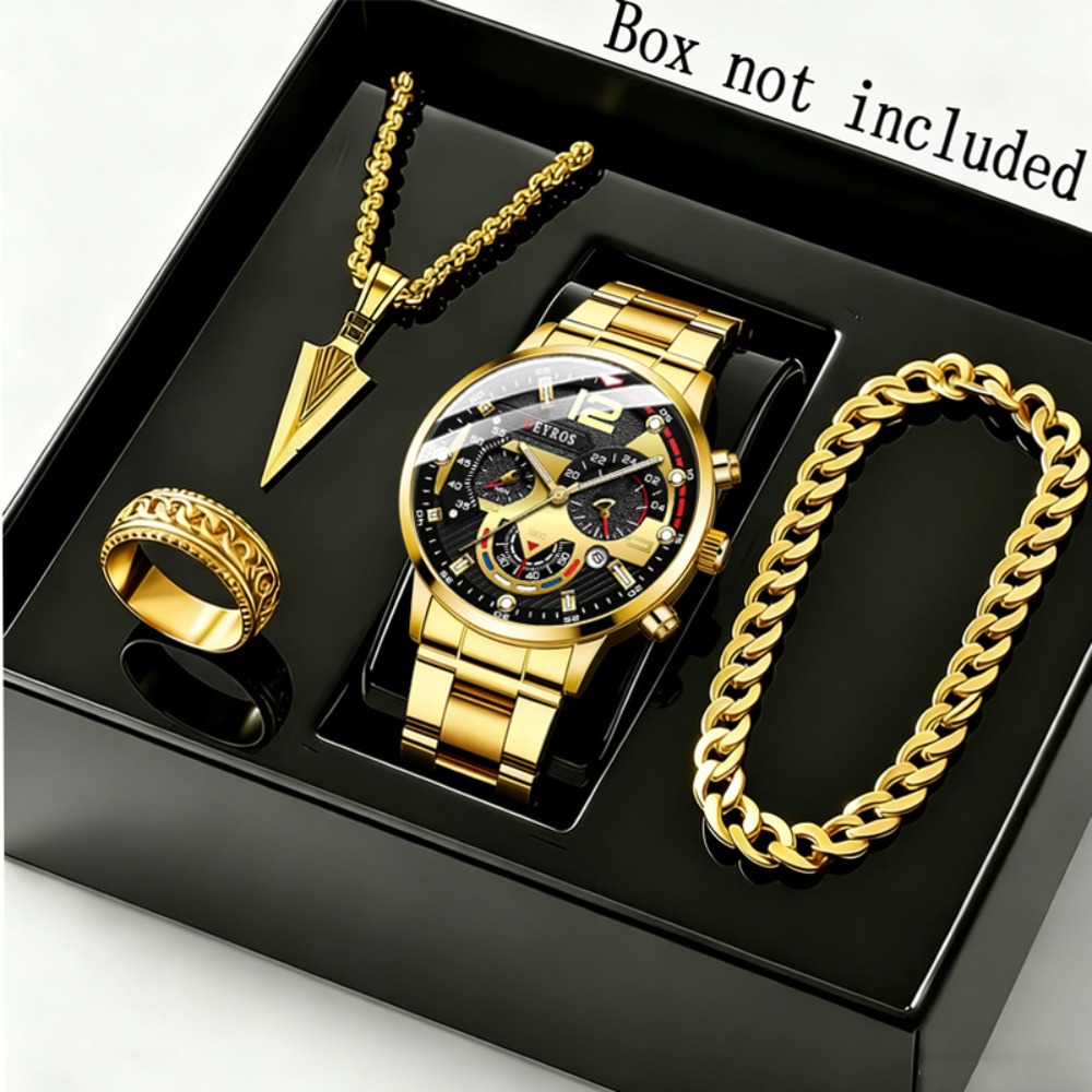 Watch Triangle Luxury - Juego de 4 piezas: Reloj de