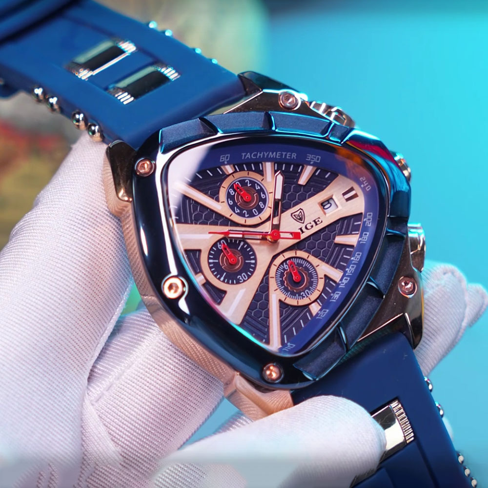 Reloj LIGE de moda para hombre - Watch Triangle Luxury reseña y precio
