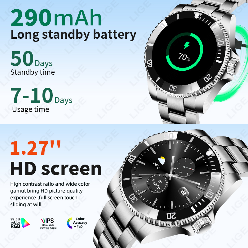 Reloj Inteligente LIGE 2026 co - Luxury Watch Arabic reseña y precio