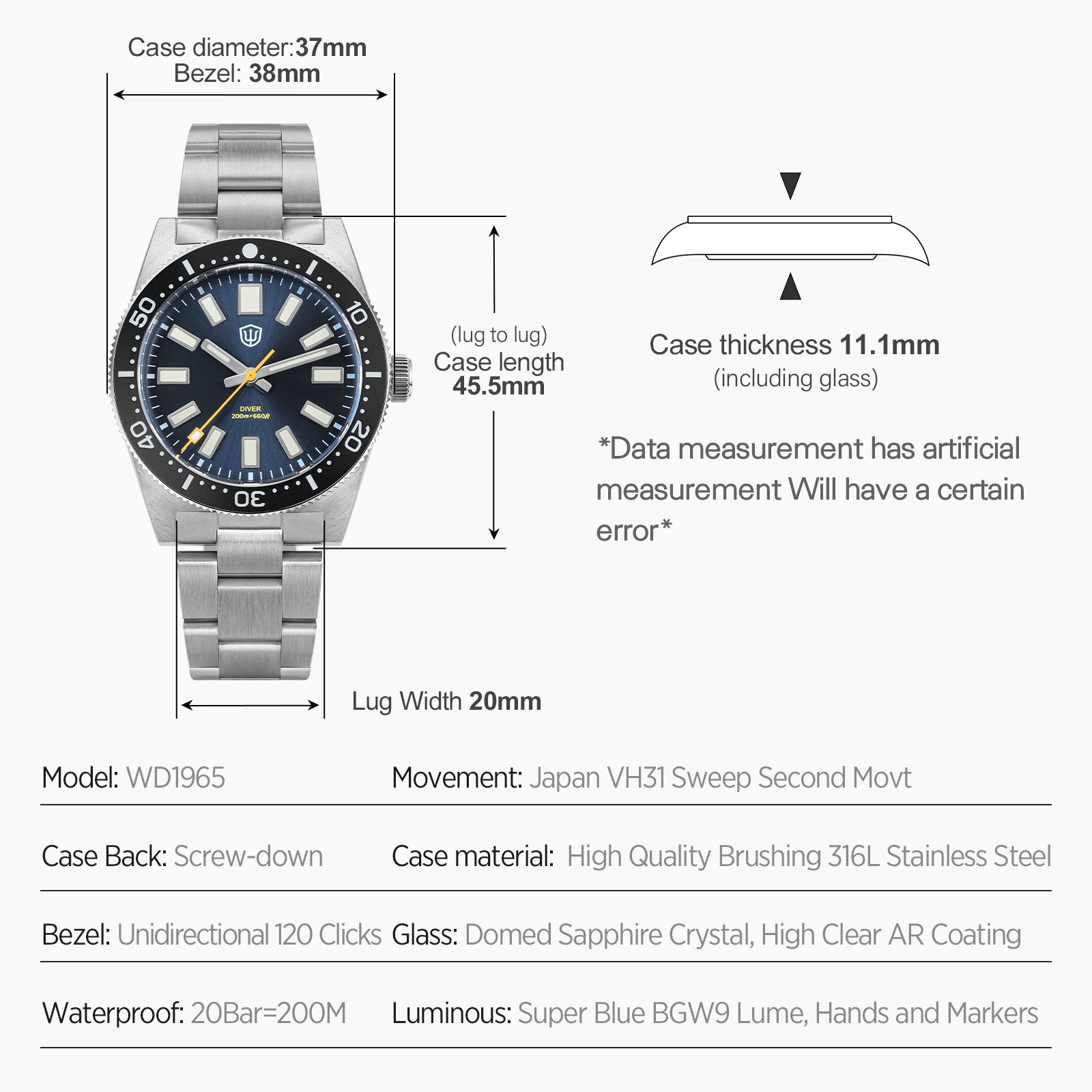 Reloj Watchdives WD1965 V2 par - Luxury Watch Wallpaper reseña y precio