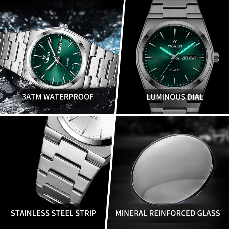 Relojes de Cuarzo de Acero Ino - Luxury Watch Top 10 reseña y precio
