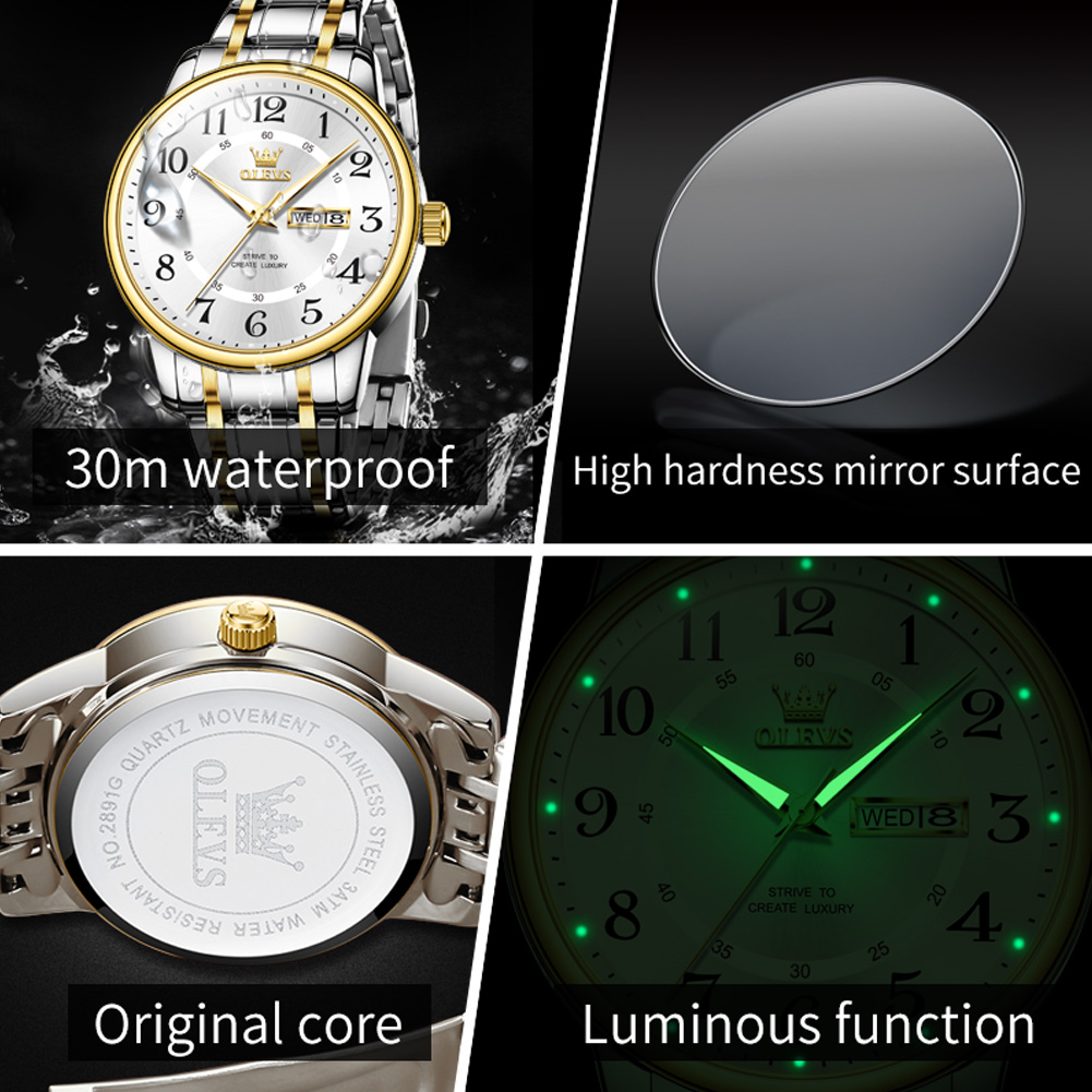 OLEVS, relojes informales a la - Luxury Watch Arabic reseña y precio