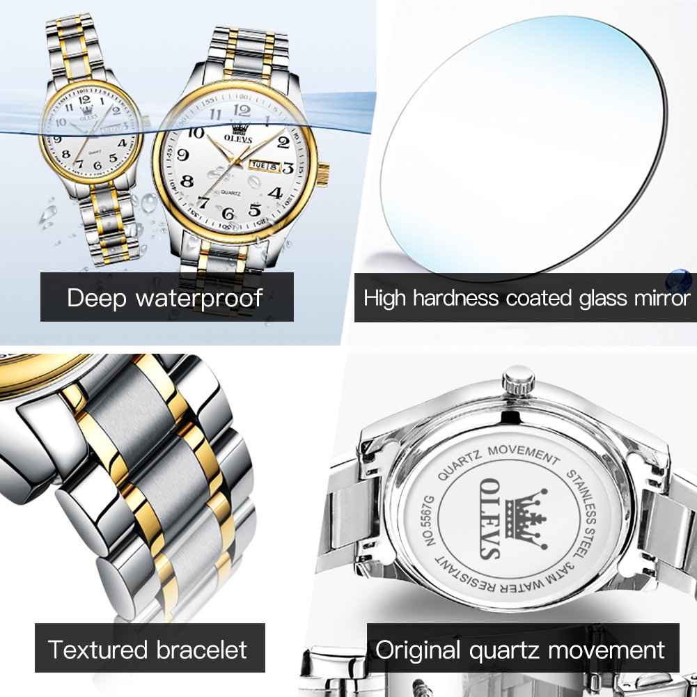 OLEVS, nuevo reloj de pareja a - Luxury Watch Wallpaper reseña y precio