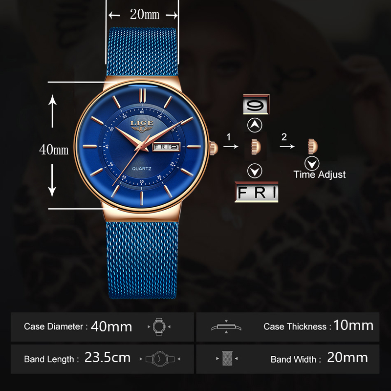 Relojes de Mujer LIGE, Marca d - Luxury Watch Top 10 reseña y precio