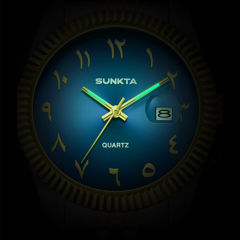 Reloj de pulsera SUNKTA de cua - Luxury Watch Arabic reseña y precio