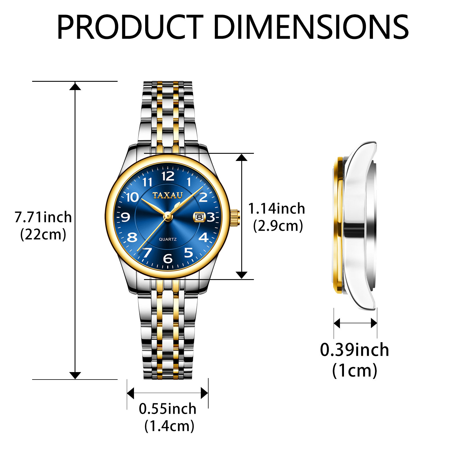 TAXAU-reloj de cuarzo de acero - Luxury Watch Girl reseña y precio