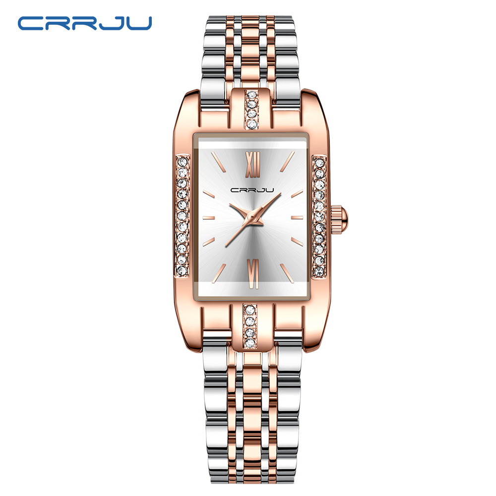 Reloj cuadrado de lujo CRRJU p - Luxury Watch Girl reseña y precio