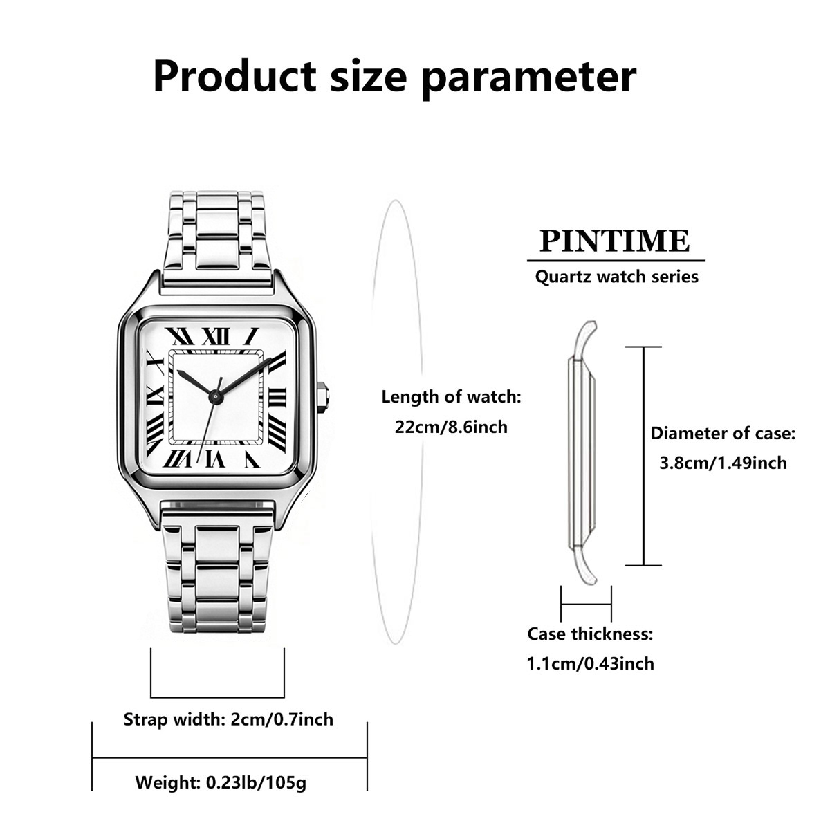 Reloj de Lujo Cuadrado para Mu - Luxury Watch Arabic reseña y precio
