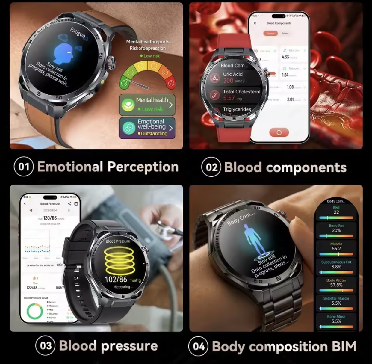 Reloj Médico ECG 2026 con IA,  - Tourbillon Movement Watch reseña y precio