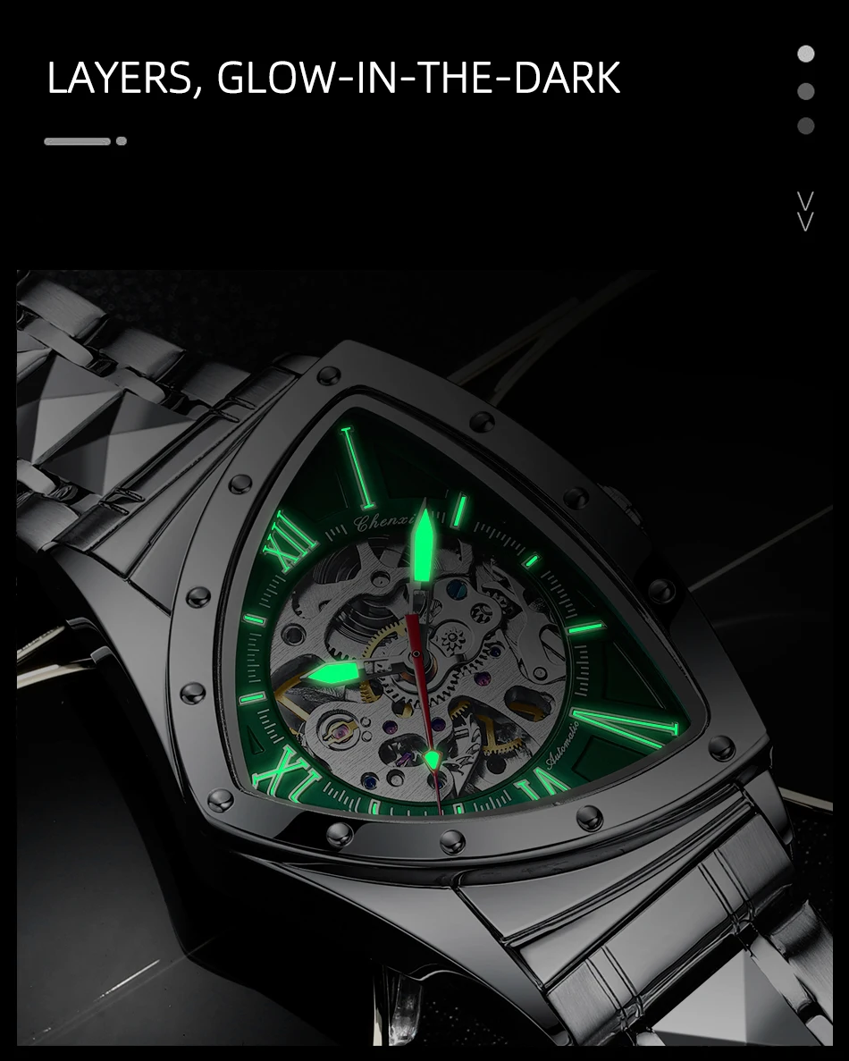 CHENXI diseñador de lujo moda  - Watch Triangle Luxury reseña y precio