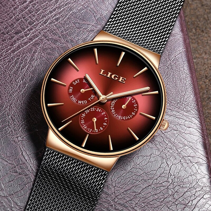 ¡Novedad! Relojes de moda LIGE - Luxury Watch Top 10 reseña y precio