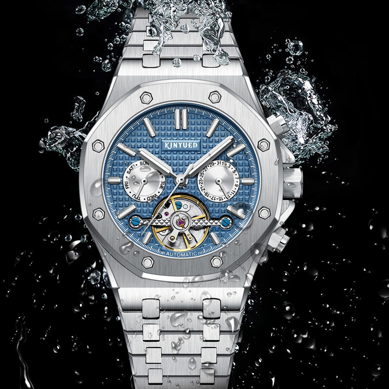Marca KINYUED, reloj mecánico  - Tourbillon Movement Watch reseña y precio