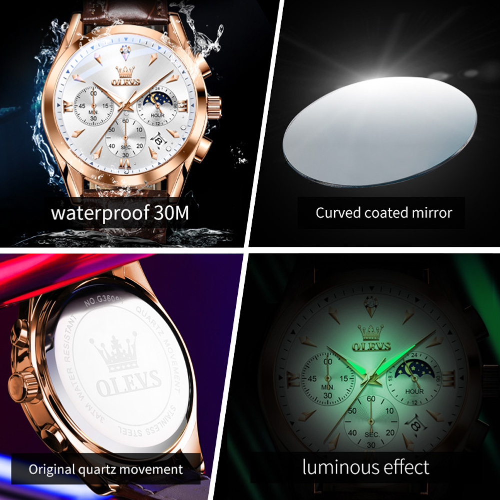 OLEVS nuevo reloj de cuarzo de - Luxury Watch Audemars Piguet reseña y precio
