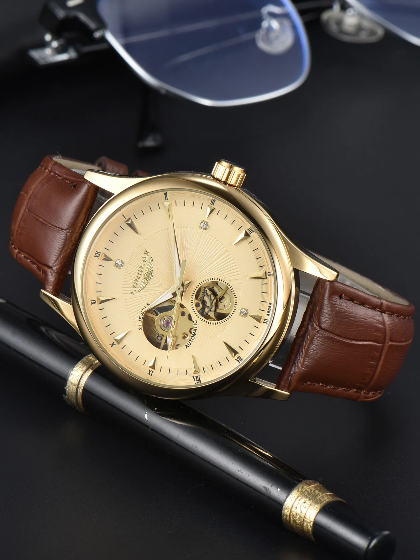 Reloj Automático LONGLUX, Esti - Luxury Watch Arabic reseña y precio