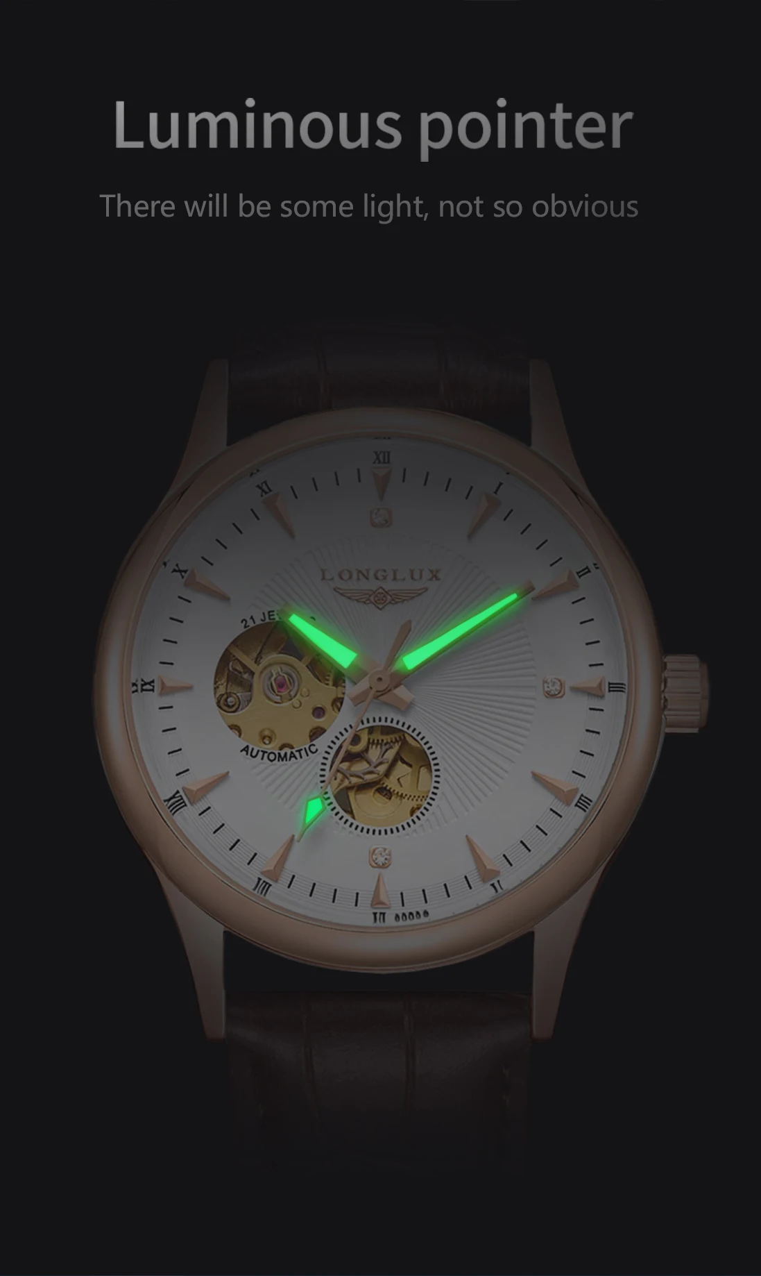 Reloj Automático LONGLUX, Esti - Luxury Watch Arabic reseña y precio