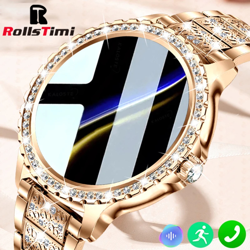 Reloj inteligente dorado de lu - Luxury Watch Arabic reseña y precio